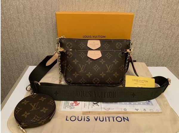 

pu 3-piece designer bag print coin messenger wallet handbag bag v sale designer lady handbag lady purse frtjo, Red;black