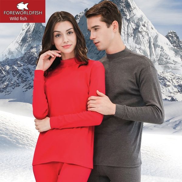 

cotton long johns men's women middle neck cotton jersey plain warm trousers underwear trousers middle aged warm winter underwear set, Black;white