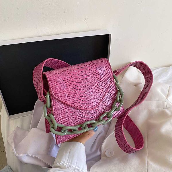 

retro women leather shoulder bags big chain tote handbag female solid color messenger classic elegant shoulder handbags