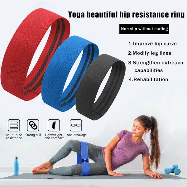 

resistance bands fitness rubber 3-piece expander elastic band for exercise equipment