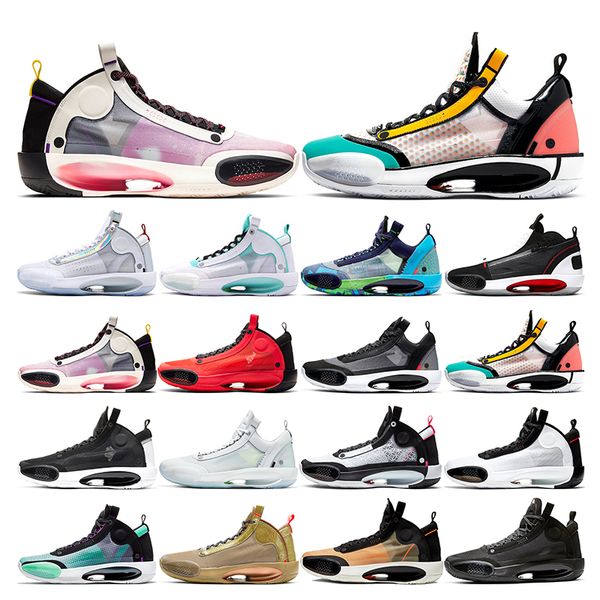 

xxxiv mens basketball shoes 34 jumpman bayou boys black cat blue void crispy infrared red eclipse sports sneakers trainers fashion