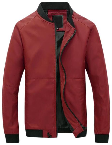 

domple men's baseball zipper lightweight outwear jackets, Black;brown