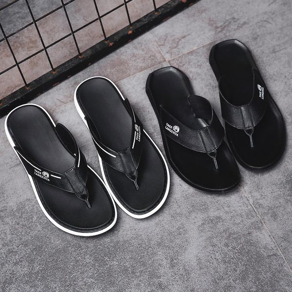 

fish para for flops sandel sandal flip flip rubber mens man chancla sandalen hombre leather size deportivas genuino heren da de, Black