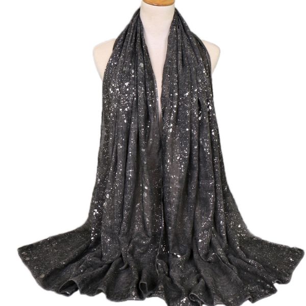 

ethnic clothing women fashion plain solid glitter oversized viscose scarf ladies shimmer shawls and wraps pashmina hijab bufandas muslim, Red