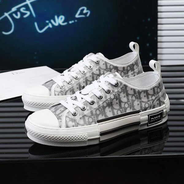 

oblique technical canvas b23 sneaker mens shoes vintage sneakers comfortable outdoor walking shoes breathable style lace -up luxury men shoe