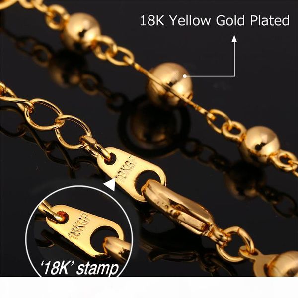 

women's gold bead chain platinum 18k gold plated 2015 new fashion women jewelry fancy ball chain necklace, Silver