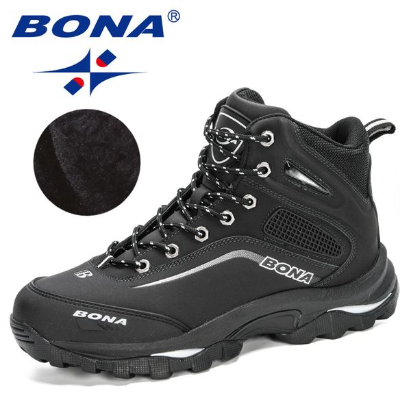 

bona 2020 new arrival outdoor hiking boots men winter shoes walking climbing shoes man mountain sport boots masculino trendy