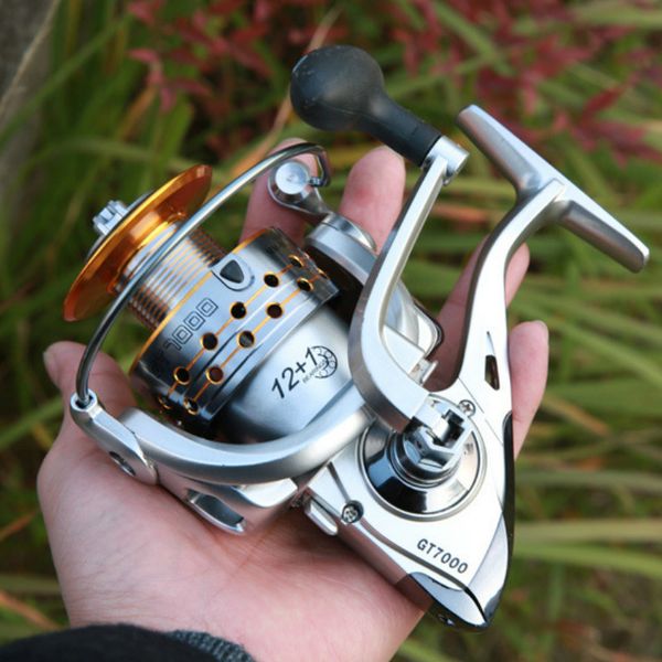 

12 + 1 bearing pre-loading spinning wheel metal fishing reel spinning wheel sea stainless shallow water reel gt2000-6000
