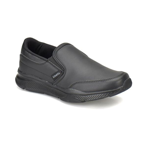 

flo westa pu black male walking shoes kinetix