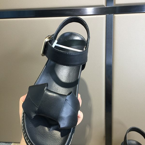 

new new luxury quality women's sandals,summer women's leather sandals,platform slippers,women's fashion sandals, Black