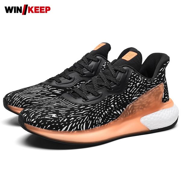 

summer mens outdoor running shoes breathable lace up color mixed training joggers shoes male lightweight fitness sports sneakers