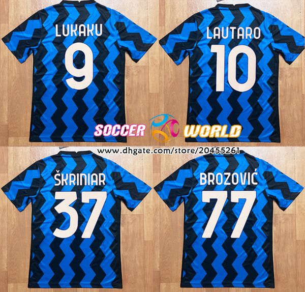 

inter jersey 2020 2021 mialn soccer jersey eriksen lukaku lautaro de vrij brozovic skriniar home football shirts, Black;yellow