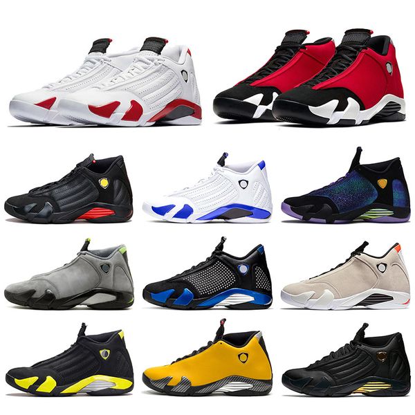 

14 14s jumpman mens trainers basketball shoes candy cane gym red black toe men sports sneakers size 40-47 wholesale