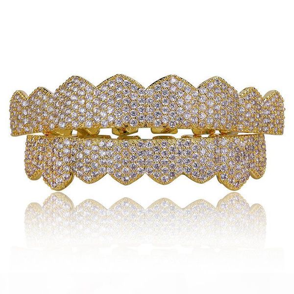 

k hip hop jewelry mens diamond grillz teeth pandora style charms gold luxury designer iced out grills fashion rapper men fashion access, Black