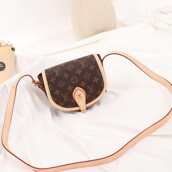 

2021 vintage womens leather mini saddle bag ladies shoulder bag simple style lady shoulder small flap shoulder crossbody bag sac bandouli Ã¨r