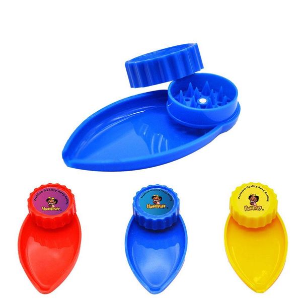 

Пластиковые сигаретам Херб Grinder Tray 40MM Намагничивая Tobacco Измельчители Ролл Combo All In One Дымовые трубы Grinder Herb