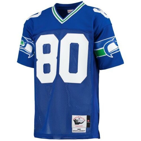 

steve largent mitchell & ness 1985 retired jersey, Gray
