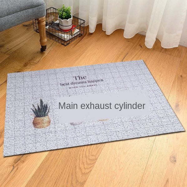 

m8a9e cartoon simple -entry anti-skid door mat can be cut pvc wire steel wire furnishing home furnishing ring floor mat carpet home room can