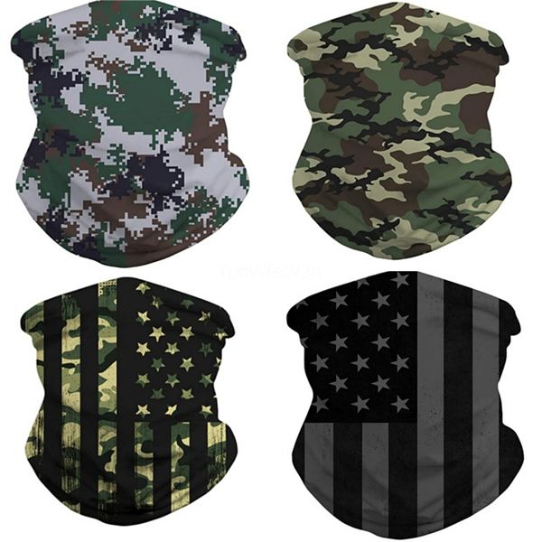 

2020 windproof tactical army camo triangle scarf sports face mask fishing cycling running neck gaiter er magic party m #714#242, Blue;black