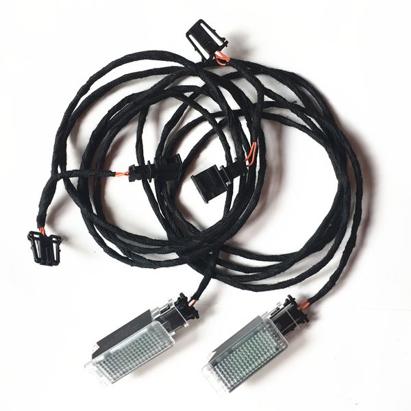 

car interior led footwell light foot lamp with cable wire harness for 3g b8 golf 7 7 2020 5gg947409 5gg 947 409