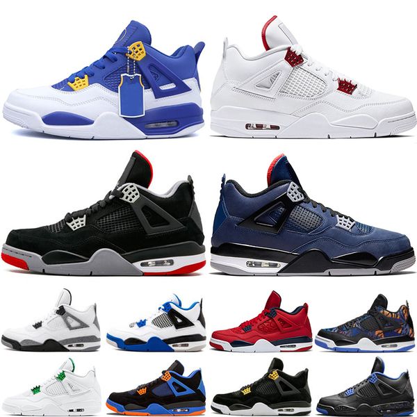 

curry 4 4s men basketball shoes red metallic bred new raptors cactus jack mars-blackmon black-cat what the mens trainers sports sneakers