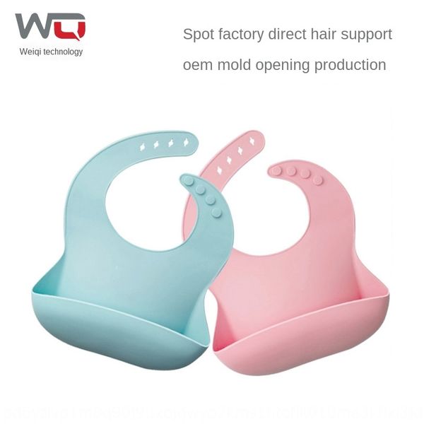 

baby silicone saliva pocket silica gel silica gel waterproof and antifouling bib baby saliva pocket