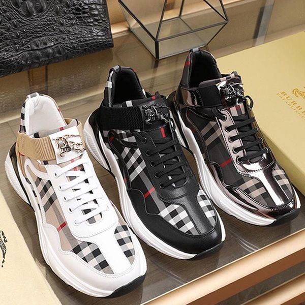 

new arrival mens shoes chunky sneakers comfortable autumn and winter luxury shoes lace -up plus size designer men shoes fast delivery sale, Black