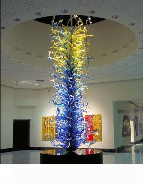 

large colours blue murano modern garden sculptures statues hand made glass out door sculpture indoor decor