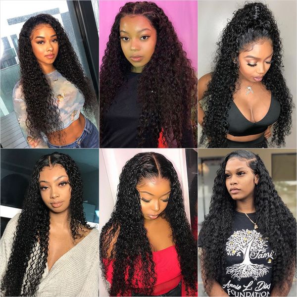 

part lace front human hair wigs wet and wavy wig human hair 8 inch brazilian remy curly short hair for black women, Black;brown