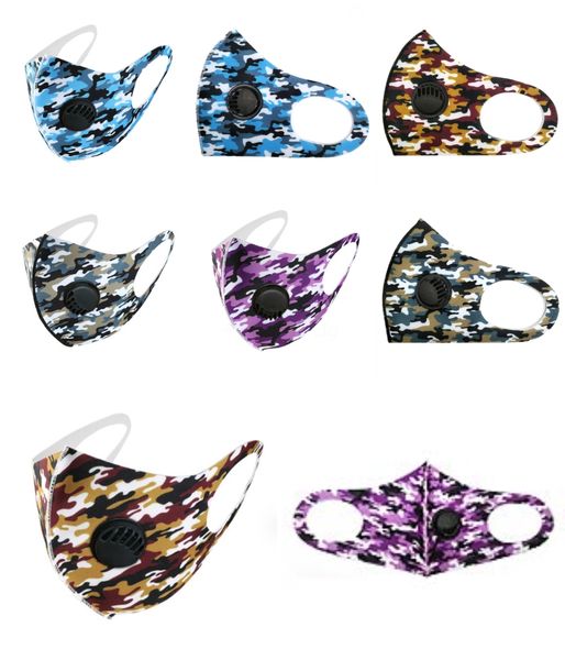 

in stock 2020 new spring designer printed luxury face mask party cosplay reusable dust windproof sponge masks tree #117#685, Black