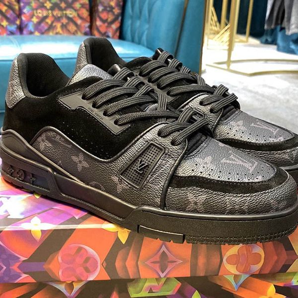 

086 the high-quality men's casual sports shoes and outdoor casual shoes of the new brand designer, the original box size is 38-45, Black