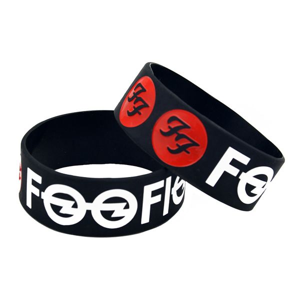 

1pc rock band foo fighters silicone bracelet for music concert, Golden;silver