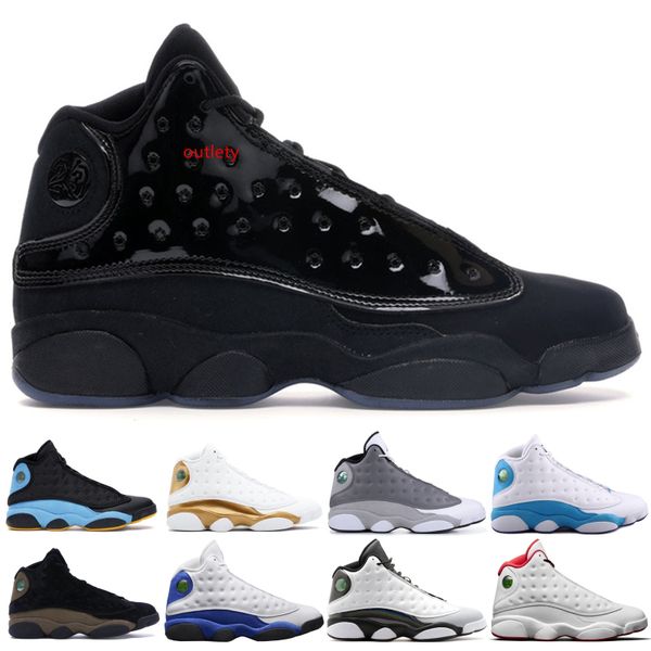 

13 13s cap and gown chris paul away olive men basketball shoes grey toe bred chicago love respect black sport trainer 7-13