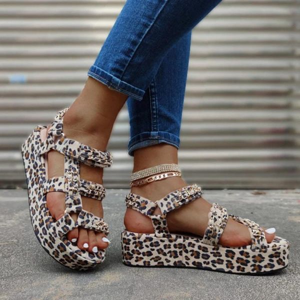 

youyedian plus size 34-44 brand new luxury ladies colorful wedges gladiator sandals shoes woman party summer sandals women 2020 cs03, Black
