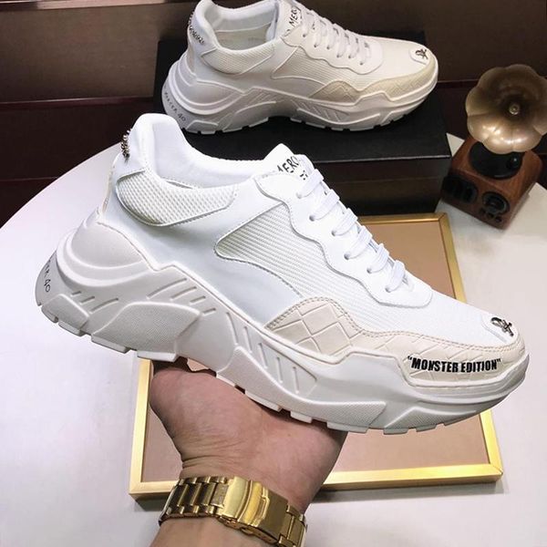 

luxury mens fashion shoes new arrival lace -up low sneakers comfortable outdoor walking black and white shoes herren luxus marken schuhe