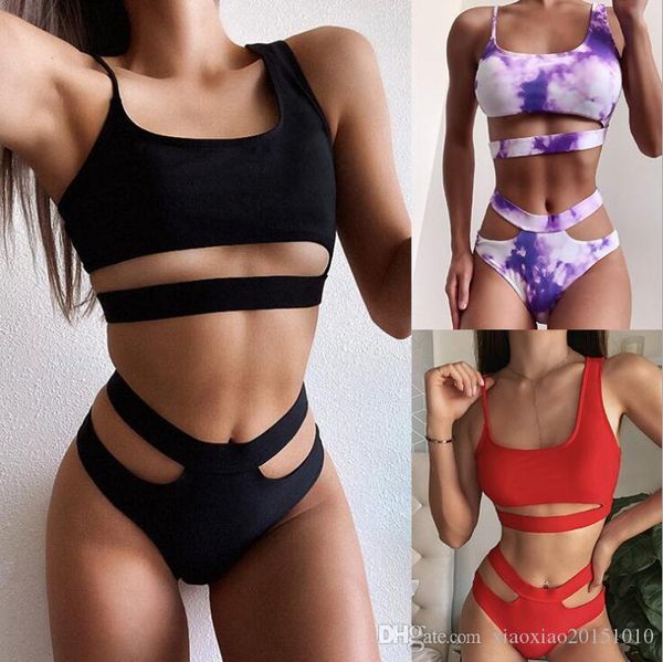 

2020 new bikini high waist swimsuit women swimwear bikini set bathing suits beach wear swimming suit 559, White;black