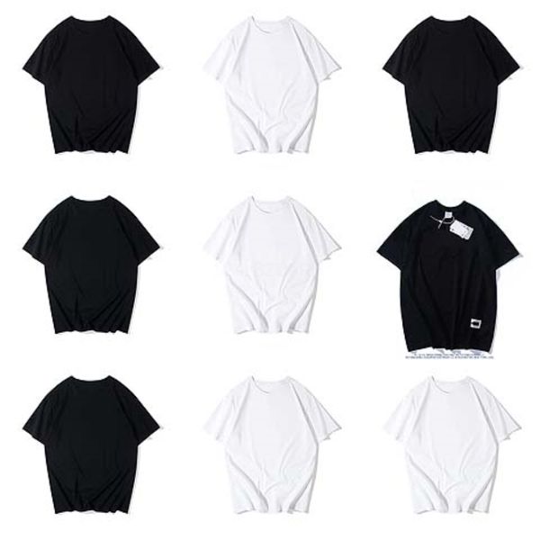 

2020 europe and the united states men's fashion lips digital letter printing t-shirt street wind round collar leisure lovers di #qa884, White;black