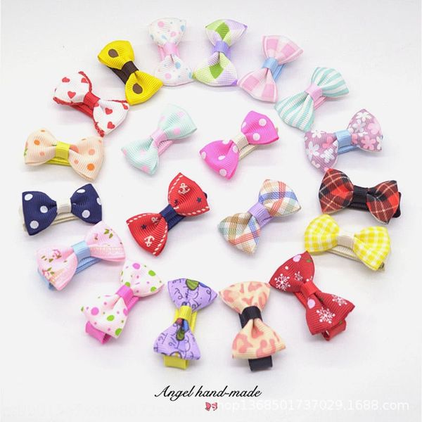 

korean style children's bangs hairpin princess cute baby baby bowknot butterfly butterfly safety cloth side clip  pack, Slivery;white