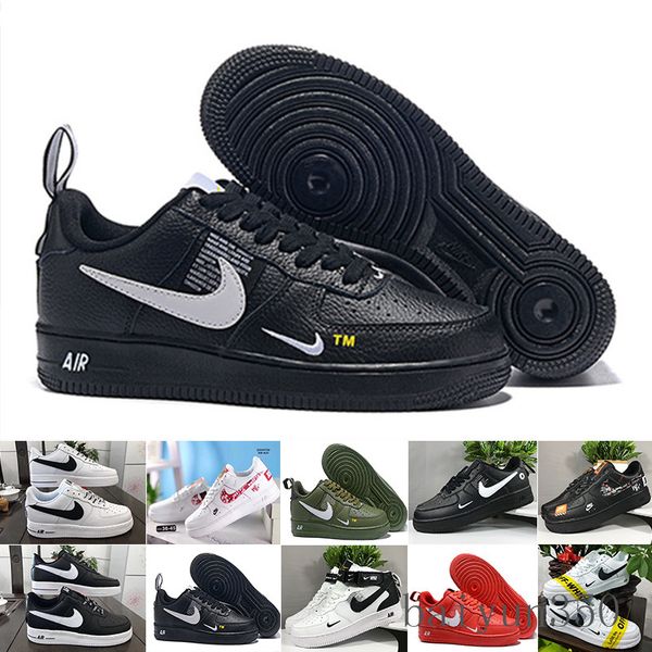

men running froced shoes 1 low men sneakers forces one mens trainers sports skateboard one sports white air sneakers we-6k, Black