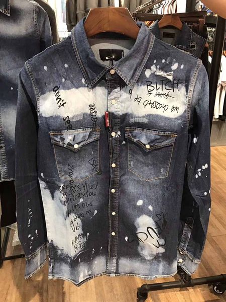 

men's hair stylist in 2020 fashion hair stylist denim jacket men's women's jacket slim long sleeves, Black;brown
