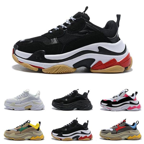 

fashion designer paris 17fw triple-s triple s sneaker desi luxury dad shoes for men s women beige black sports running shoes 36-45