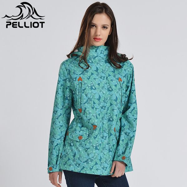 

французский пелльо brand winter женщина, альпинизму спортивная одежда водонепроницаемый дышащий отдых открытый пешие прогулки куртка бесплат, Blue;black