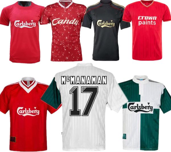 

retro fowler berger barnes mcmanaman redknapp 1993 1994 1995 1996 1997 soccer jerseys 93/94/95/96/97/98 home away 3rd retro football shirt, Black;yellow