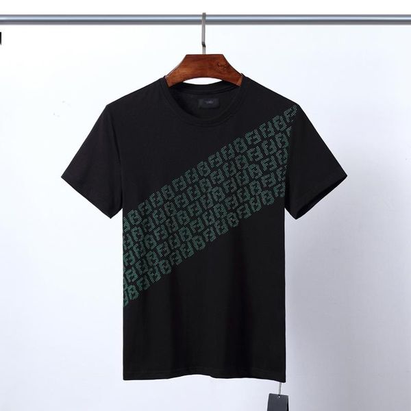 

20fw mens women designer t shirts luxury fend tshirt spring men street letter printed fashion 3d tee shoes bag jackets pants 06, White;black