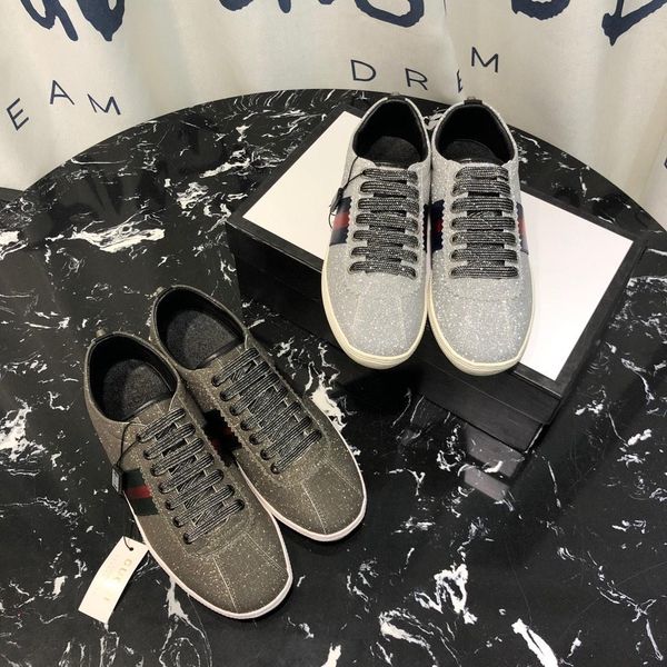 

2020-2019e new luxury street designer couple shoes striped casual shoes fashion wild men and women sports shoes 35-45