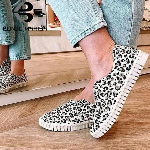 

bonjomarisa горячей продажи brand leopard скольжение на осень мокасины женщина ежедневно comfy низких каблуков женщины, Black