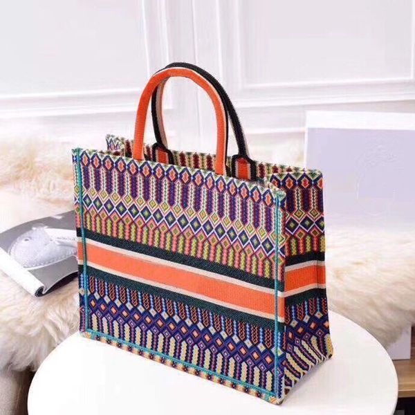 

new product recommended custom character embroidery letter shopping bag canvas handbag 7a high-end qualitysuper capacity go out first choice