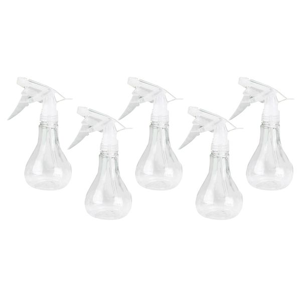 

250ml empty plant trigger mister water spray bottle for plants hairs 5pcs