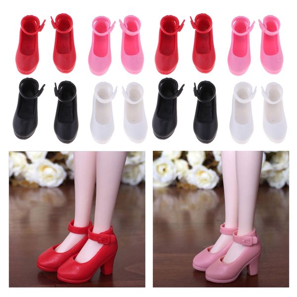 

8 pairs 1/6 doll plastic high heels shoes for blythe licca doll