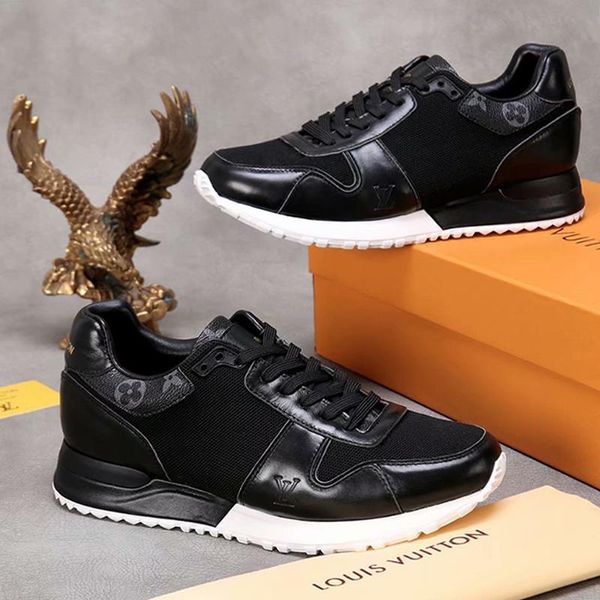 

fashion mens shoes outdoor footwears with box athletic walking sports trainers chaussures pour hommes mens shoes fashion type with box, Black